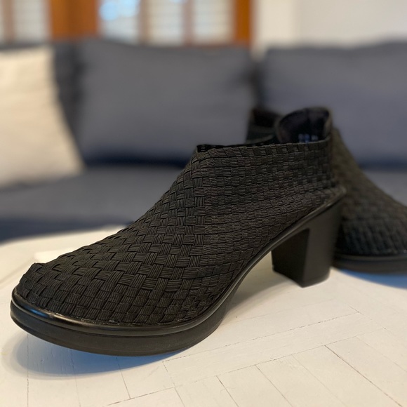 STEVEN by Steve Madden Elizah Black Woven Platform Round Toe Pumps Women's 9.5 - Picture 2 of 7